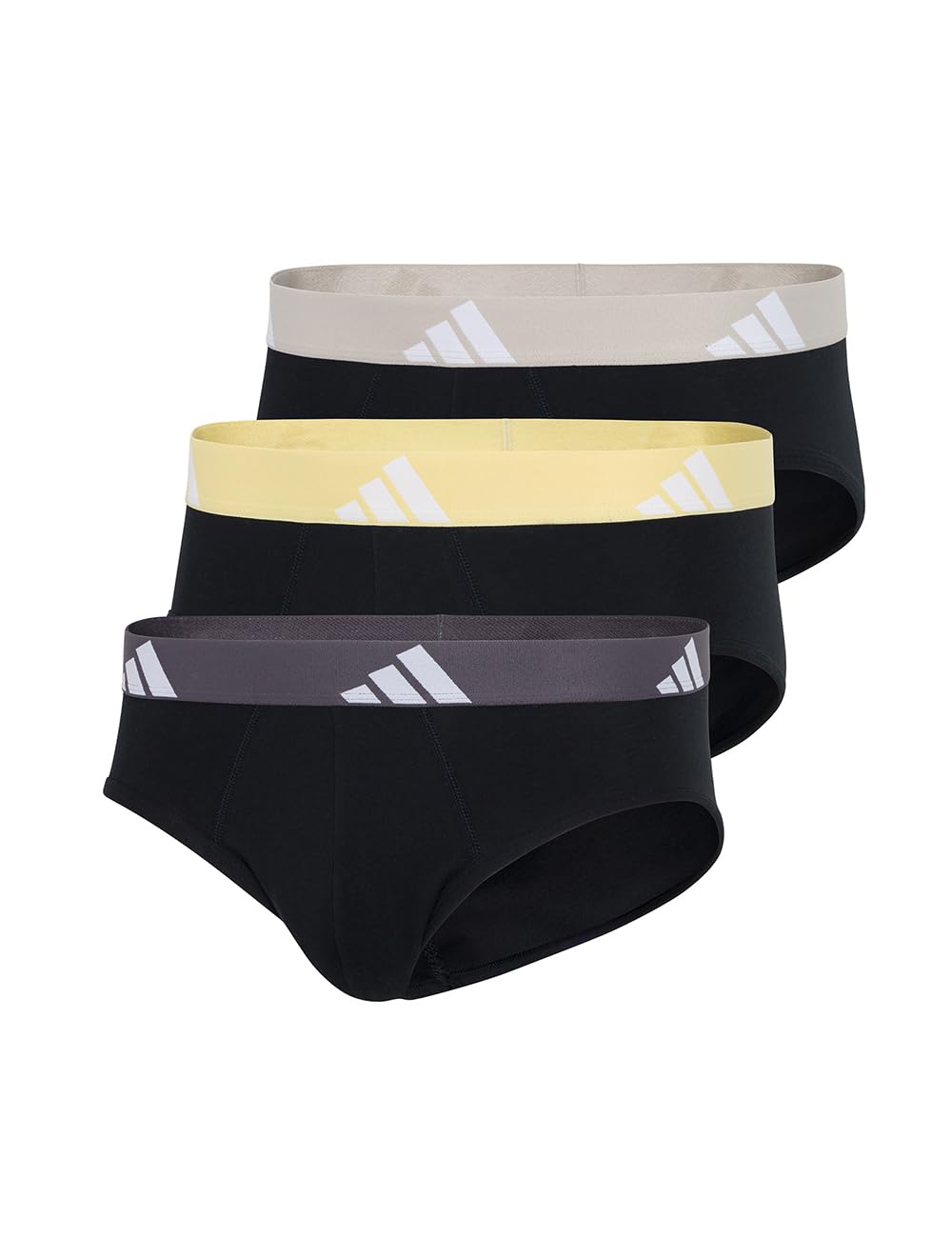 adidas mens Performance Stretch Cotton Brief Underwear (3-pack) Designed for Active Comfort and All Day Wear.-9