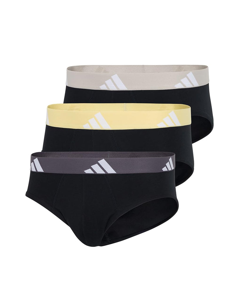 adidas mens Performance Stretch Cotton Brief Underwear (3-pack) Designed for Active Comfort and All Day Wear.-9