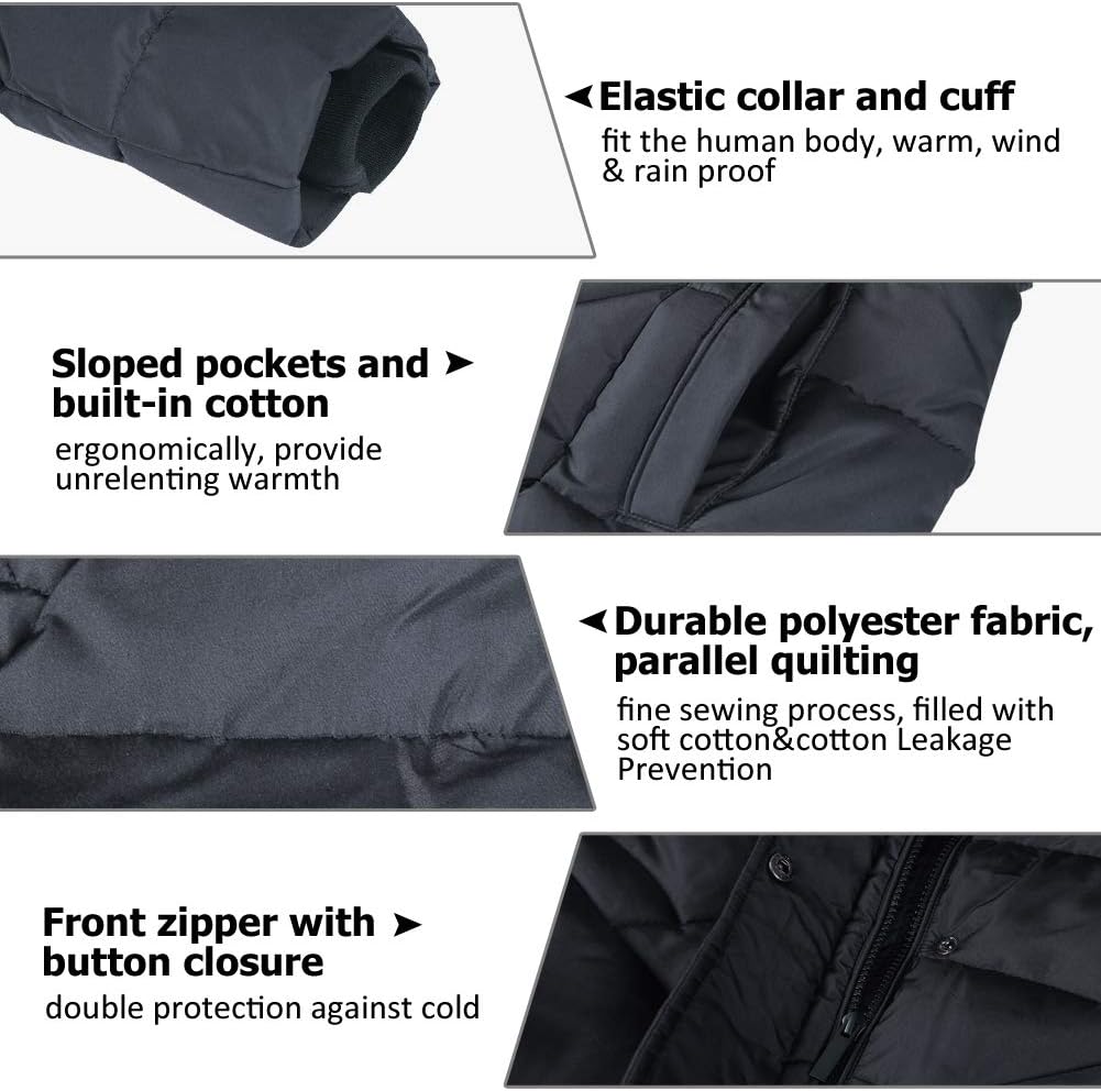 BINACL Women's Winter Warm Thicken Long Outwear Pockets Coat Parka Jacket XS-3XL-99