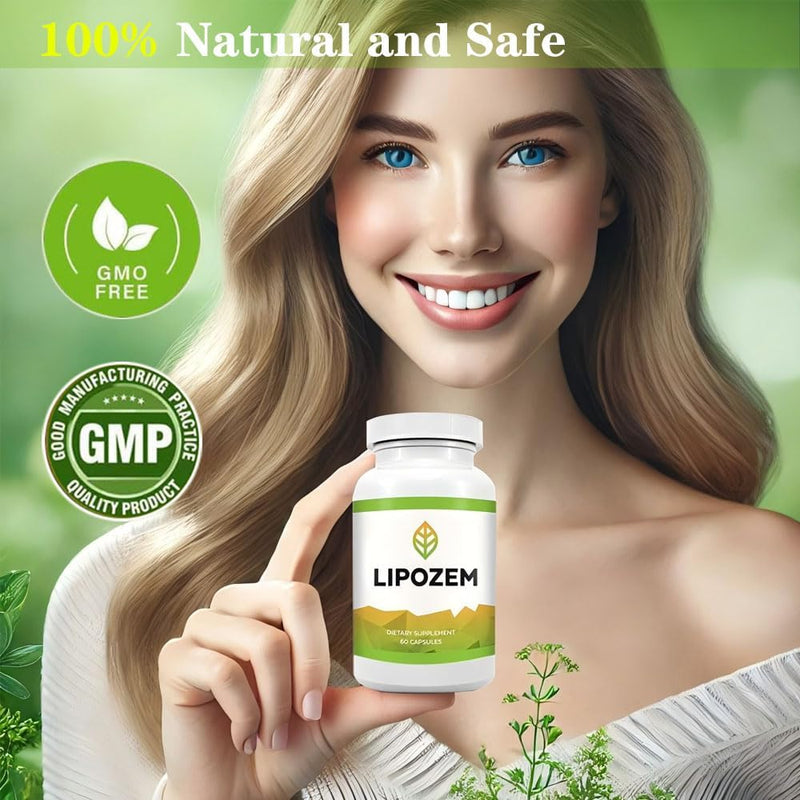 Lipo-zem Capsules - 100% Natural Ingredients, Vegan Non-GMO, Gluten-Free