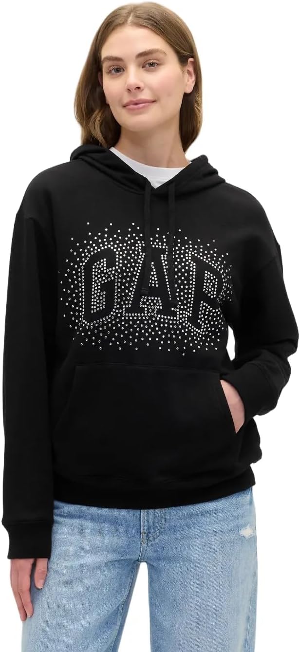 GAP Women's Logo Hoodie Hooded Pull-on Sweatshirt-61