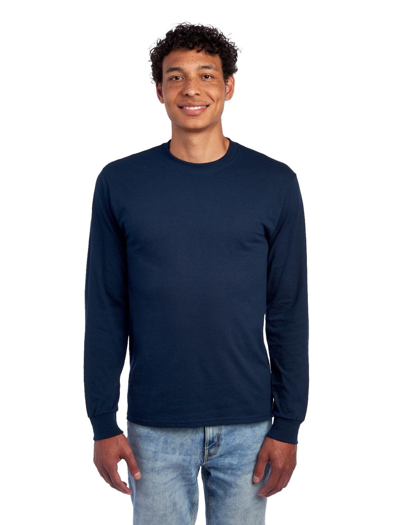 Jerzees Mens Dri-Power Cotton Blend Long Sleeve Tees, Moisture Wicking, Odor Protection, UPF 30+, Sizes S-3x-54