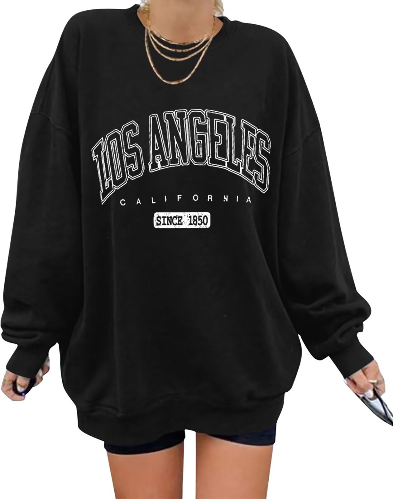 ORANDESIGNE Oversized Graphic Sweatshirt for Women Long Sleeve Crewneck Pullover Casual Fall Hoodie Tops 2025-70