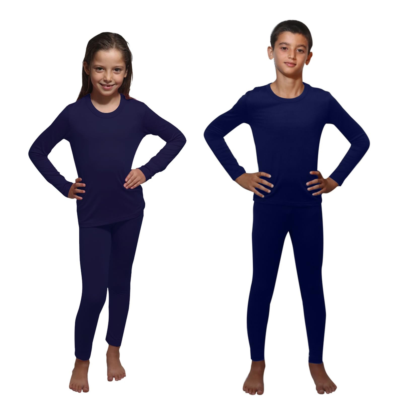 Ultra Dry Thermal Underwear For Kids Long Johns Fleece Lined Leggings And Shirt Boy And Girl Unisex Underwear Base Layer