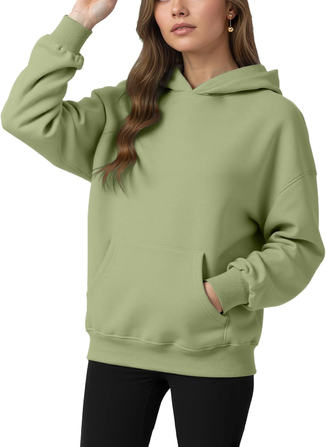 Womens Winter Fleece Hoodies Sweatshirts - Long Sleeve Pullover Sweaters With Pocket 2025 Fashion Outfits-66