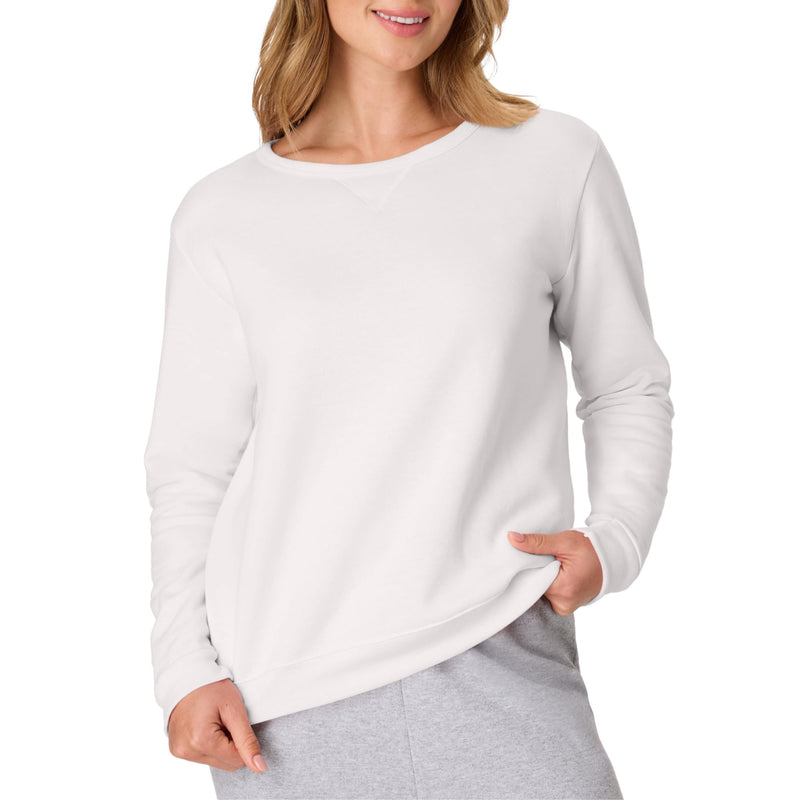 Hanes womens Crewneck Sweatshirt, Ecosmart Fleece Pullover With V-notch, Sweatshirt for Women-2