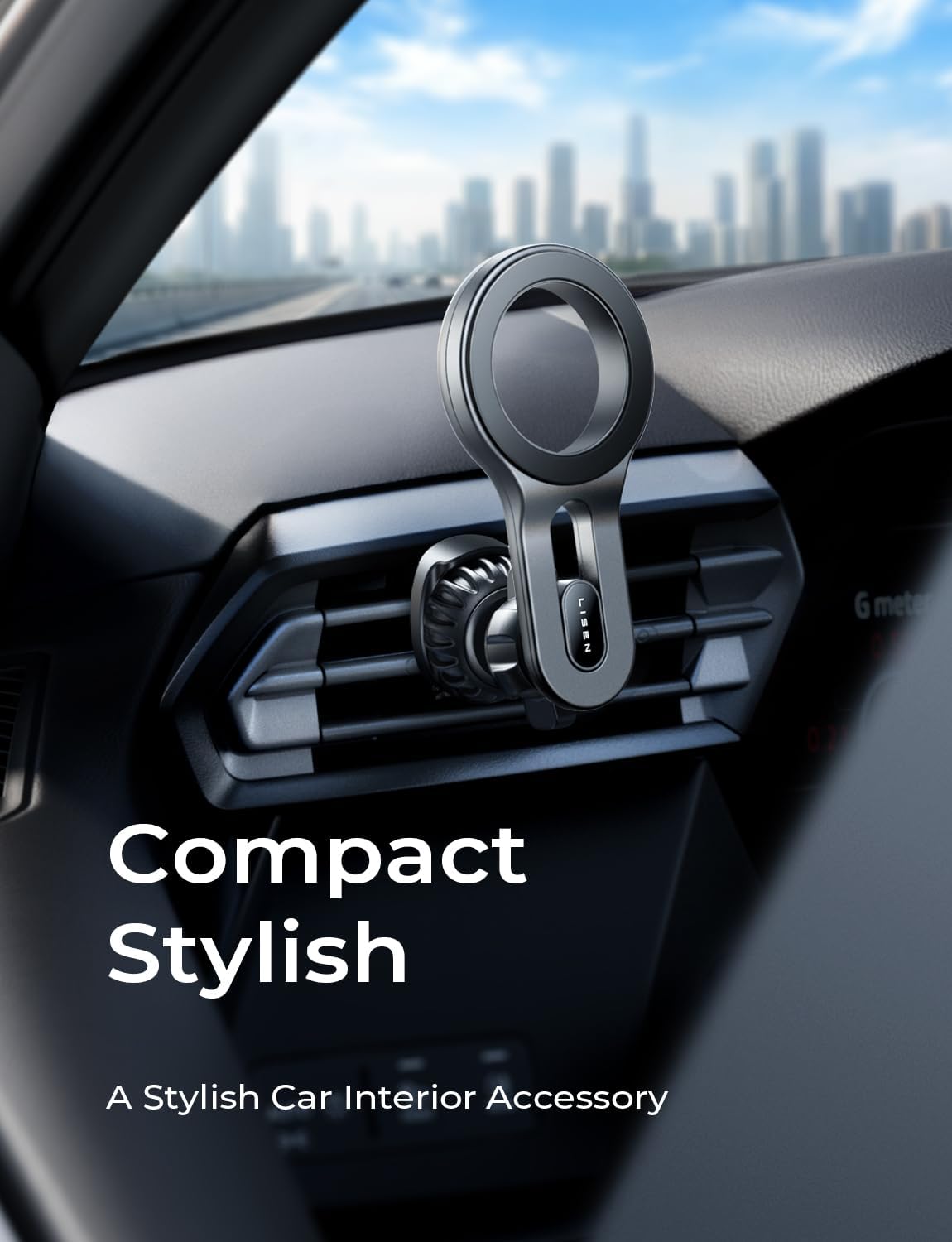LISEN for MagSafe Car Mount, 2026 Magnetic Phone Holders for Your Car Air Vent Phone Mount, Hands Free Cell Car Phone Holder Accessories for Men Women fit iPhone 17 17e 16 15 14 13 12 Pro Max Kids