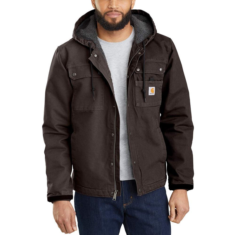 Carhartt Men's Relaxed Fit Washed Duck Sherpa-Lined Utility Jacket-52