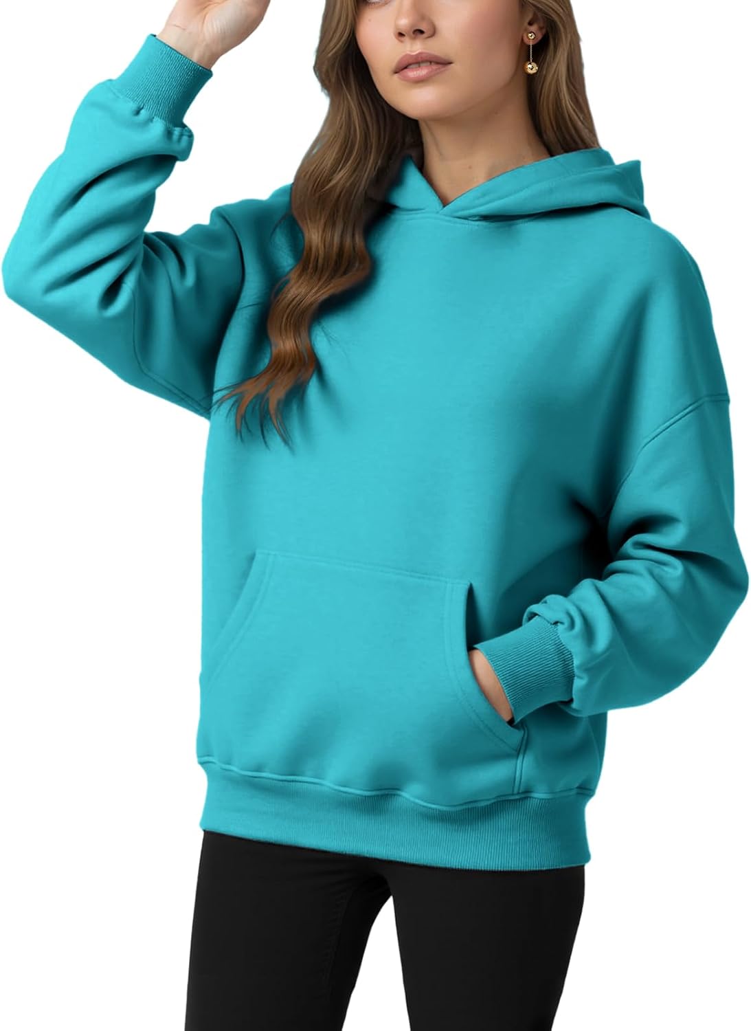 Womens Winter Fleece Hoodies Sweatshirts - Long Sleeve Pullover Sweaters With Pocket 2025 Fashion Outfits-75
