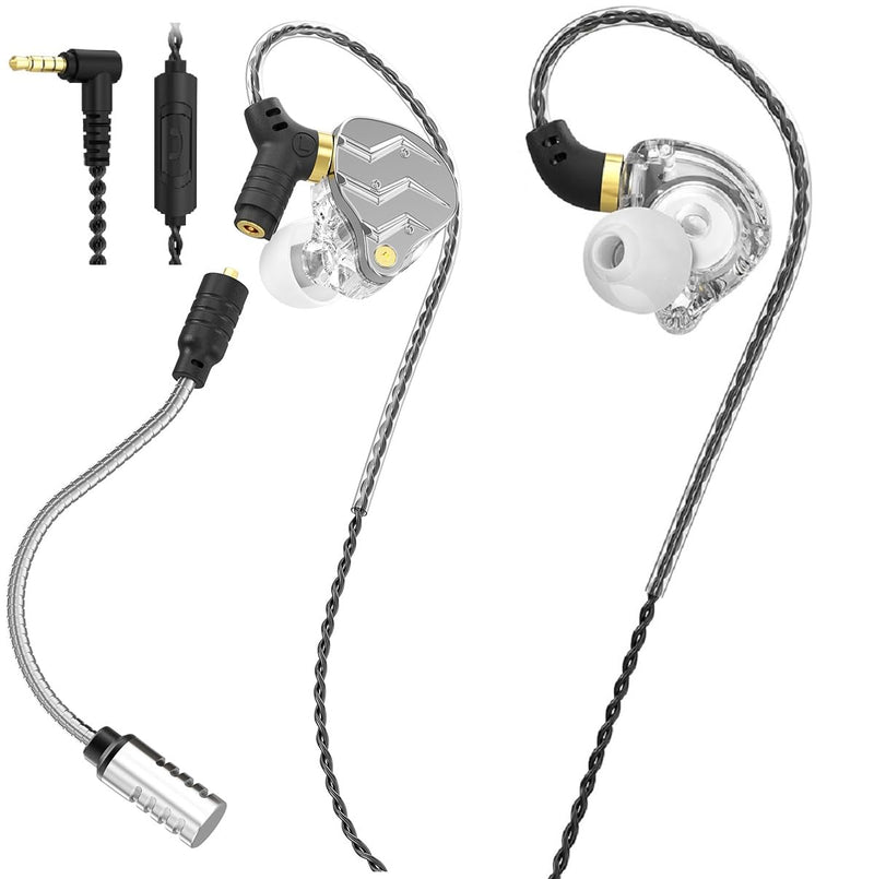 KG01 Professional Gaming Earbuds,Battle Buds,Detachable Microphone, 4D Surround Sound,11mm Dynamic Driver for Mobile Gaming, PlayStation,PC with 3.5mm/Type-c (3.5mm, Black)