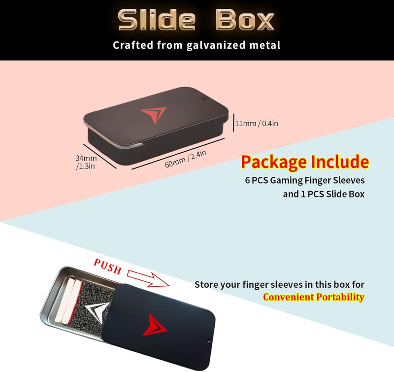 6 Pack Finger Sleeves for Gaming,Thumb Sleeves for Mobile Gaming,Anti Sweat,Ultra Thin Silver Fiber,Suitable for Most Gamers,Gaming Finger Gloves for PUBG COD Dedales,Covers