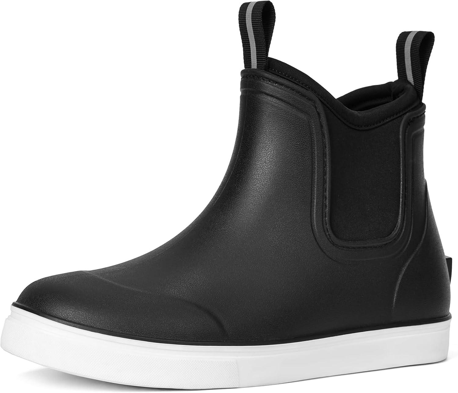 Women's Deck Boots Waterproof Ankle Rain Boots Outdoor Fishing Garden Boots for Women Anti-Slip Lightweight Comfortable Work Shoes