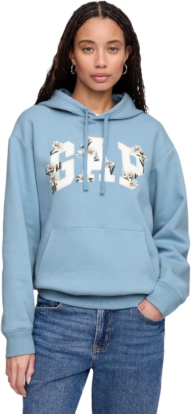 GAP Women's Logo Hoodie Hooded Pull-on Sweatshirt-56