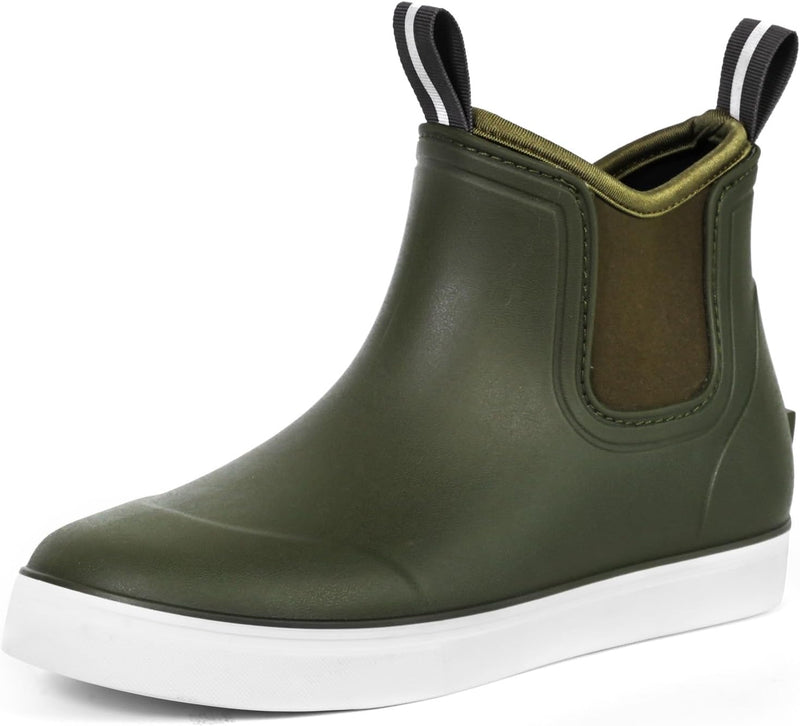 Women's Deck Boots Waterproof Ankle Rain Boots Outdoor Fishing Garden Boots for Women Anti-Slip Lightweight Comfortable Work Shoes-22