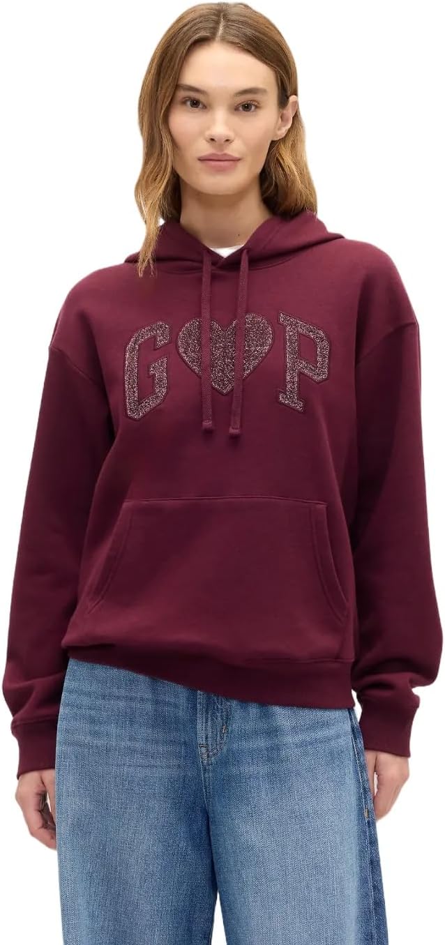 GAP Women's Logo Hoodie Hooded Pull-on Sweatshirt-28