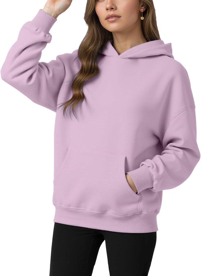 Womens Winter Fleece Hoodies Sweatshirts - Long Sleeve Pullover Sweaters With Pocket 2025 Fashion Outfits-53