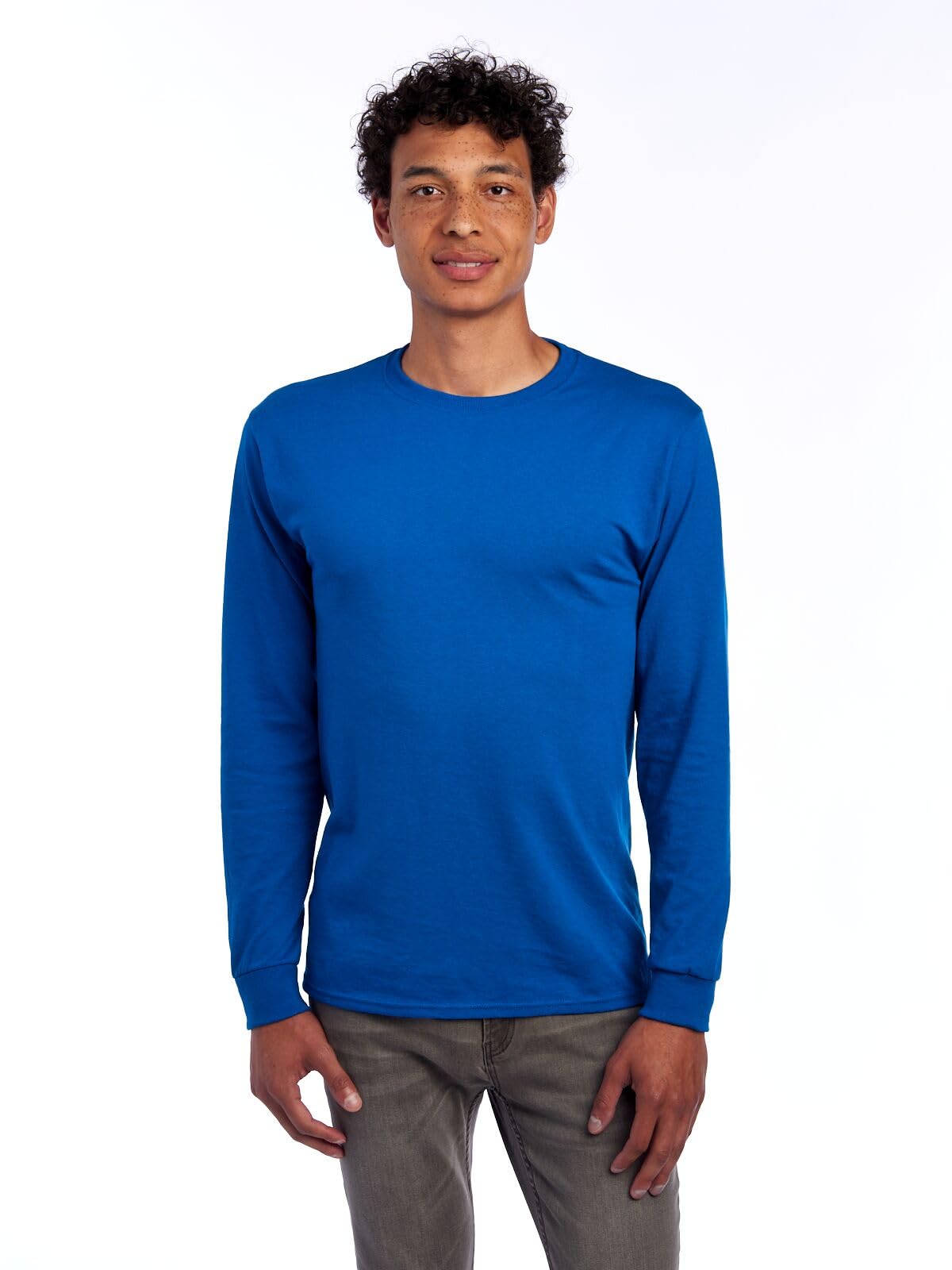 Jerzees Mens Dri-Power Cotton Blend Long Sleeve Tees, Moisture Wicking, Odor Protection, UPF 30+, Sizes S-3x-61