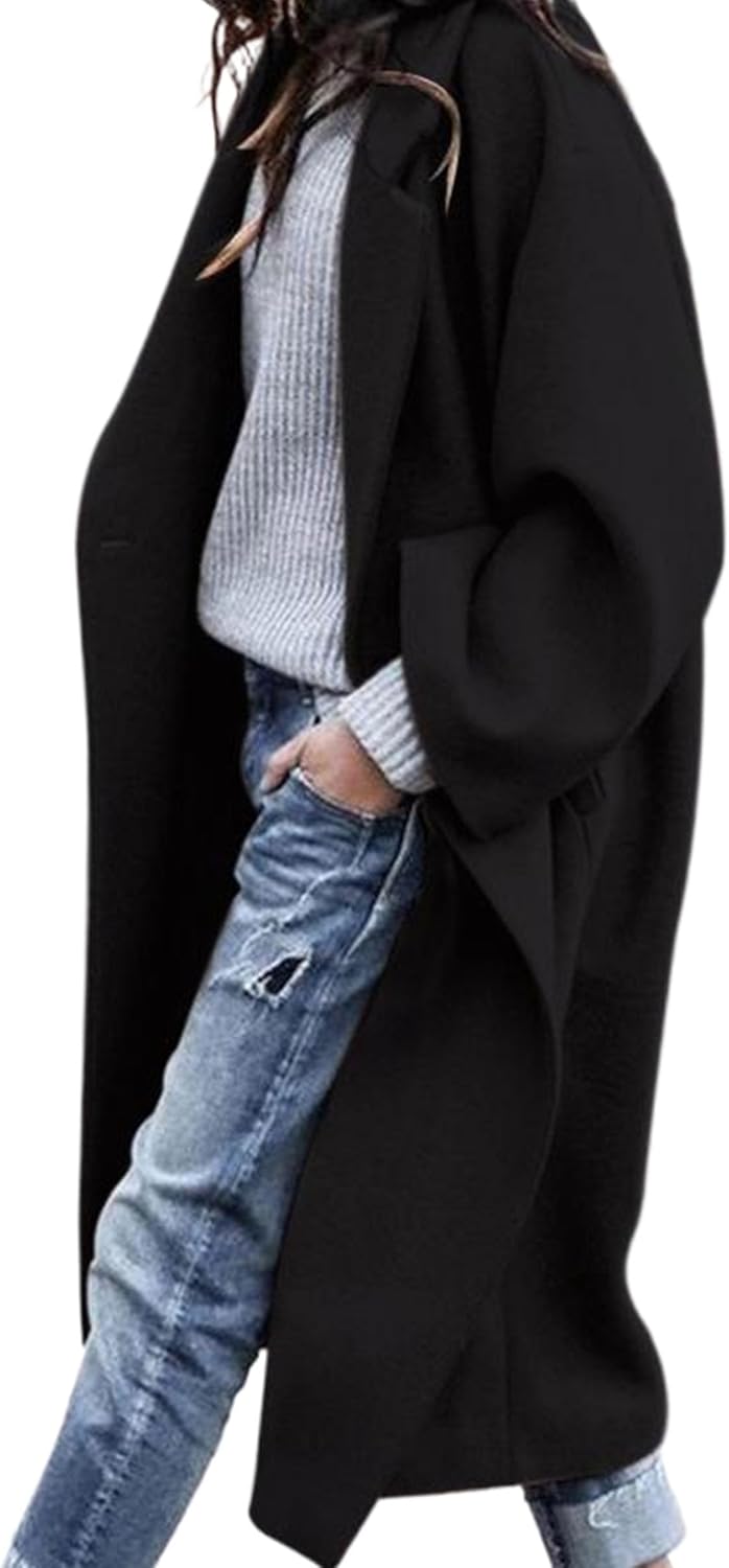 PRETTYGARDEN Womens Winter Coats 2026 Trendy Long Sleeve Notch Lapel Button Long Jackets Casual Oversized Vacation Outfits-13
