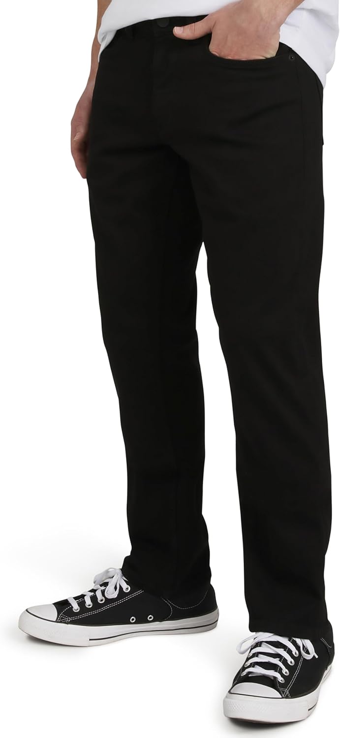 Quiksilver Men's 5 Pocket Straight Fit Stretch Waist Denim Jeans-33