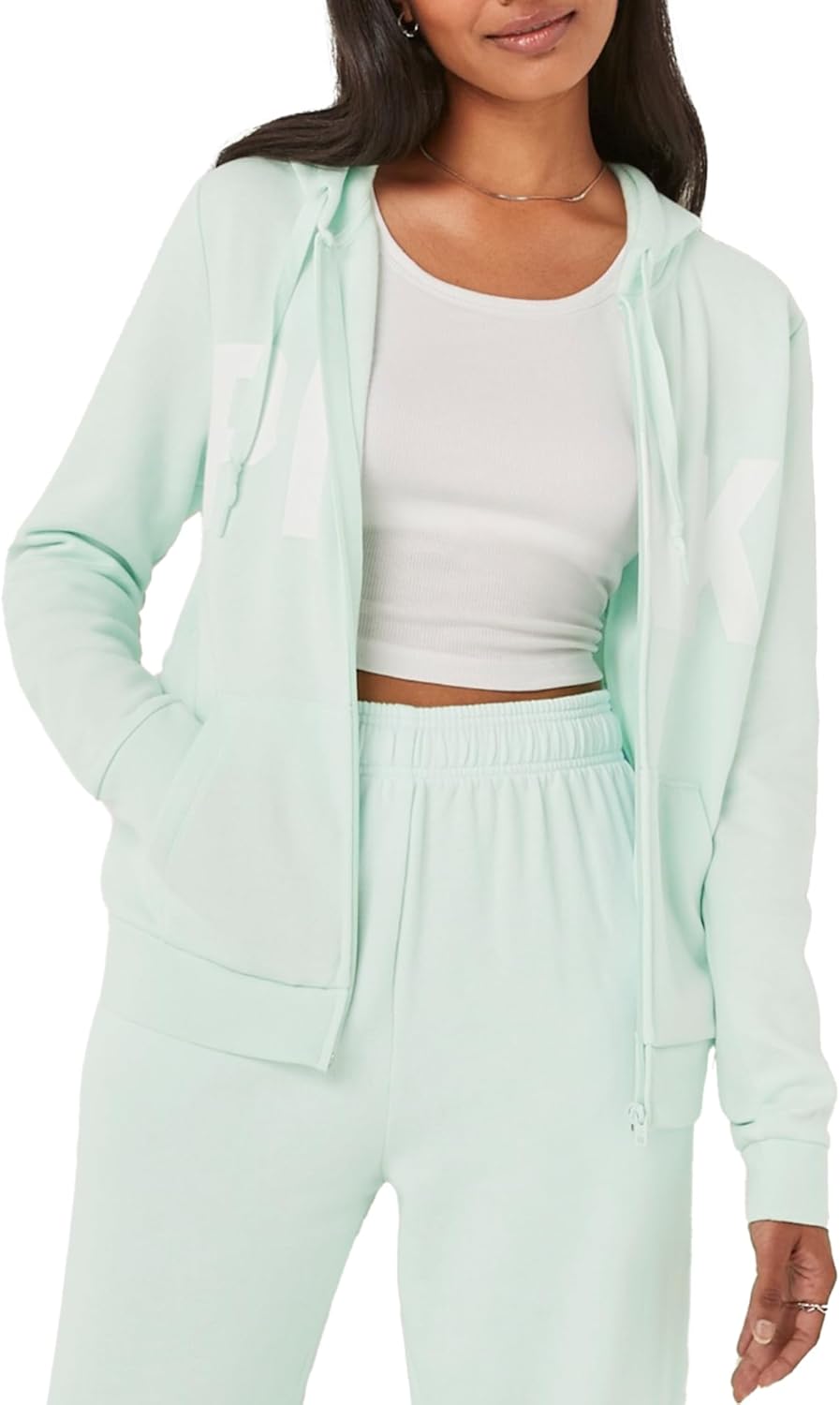 Victoria's Secret Women's PINK Logo Full Zip-up Sweatshirt (XS-XXL)-1