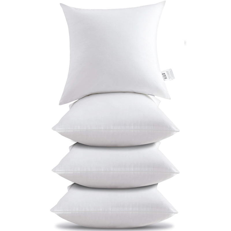 HITO 12x20 Pillow Inserts (Set of 2)- 100% Cotton Covering Down Alternative Throw Pillows White for Couch Bed Sofa