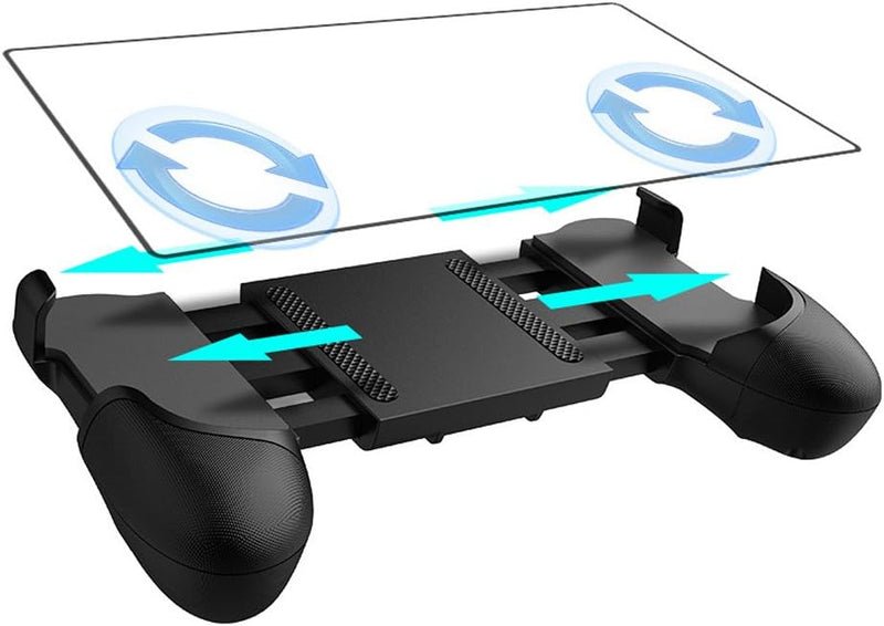 Universal Mobile Game Joystick Spiral Mini Joystick Game Handle Grip Controller Rocker Joypad Foldable Stand Holder for Cellphones (Handle Holder)
