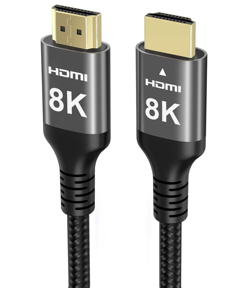 Ubluker 10K 8K 4K HDMI Cable 48Gbps 6.6 FT, Certified Ultra High Speed HDMI® Cable 4K 240Hz 144Hz 120Hz 8K60Hz 0.01ms HDR10+ eARC HDCP2.3 Netflix Roku TV PC Monitor Projector PS5 Xbox