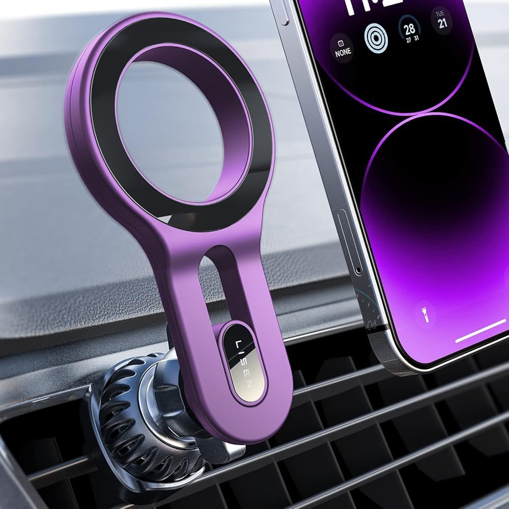 LISEN for MagSafe Car Mount, 2026 Magnetic Phone Holders for Your Car Air Vent Phone Mount, Hands Free Cell Car Phone Holder Accessories for Men Women fit iPhone 17 17e 16 15 14 13 12 Pro Max Kids