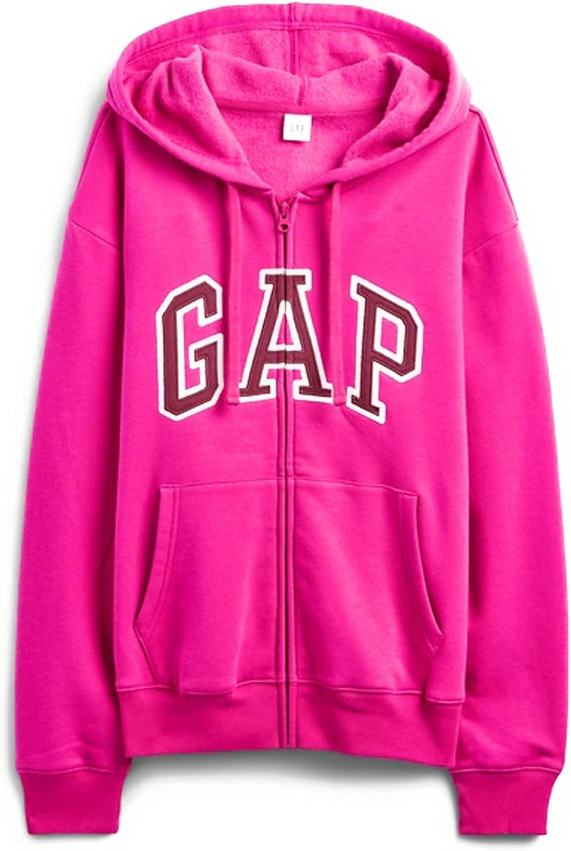 GAP womens Logo Hoodie Hooded Full Zip Sweatshirt-74