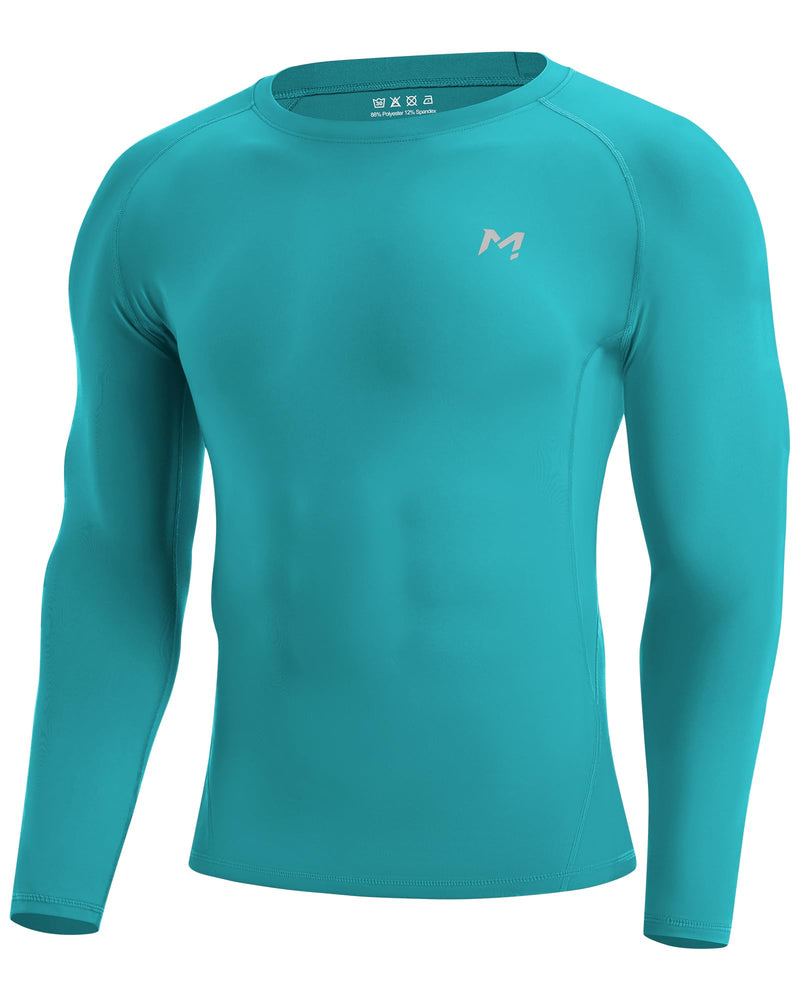 Moozava Mens Compression Shirt Long Sleeve Quick Dry Athletic Workout Gym T-Shirt SPF Running Top Sport Undershirt Base Layer-54