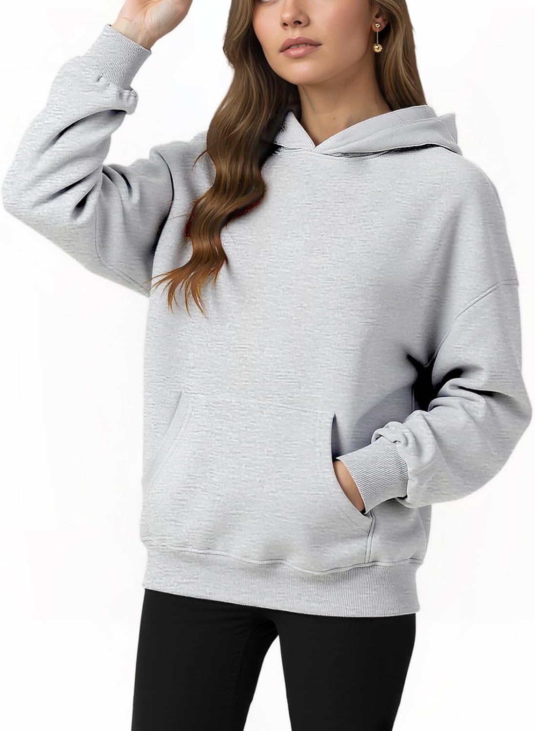 Womens Winter Fleece Hoodies Sweatshirts - Long Sleeve Pullover Sweaters With Pocket 2025 Fashion Outfits-50