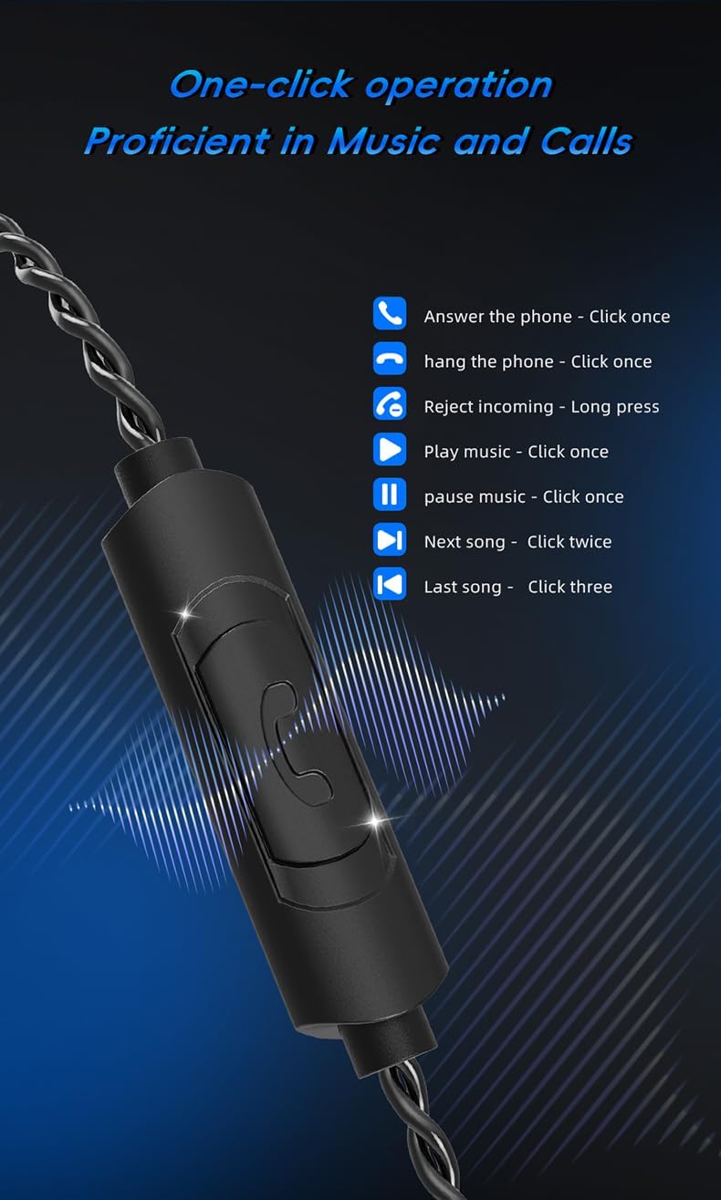 KG01 Professional Gaming Earbuds,Battle Buds,Detachable Microphone, 4D Surround Sound,11mm Dynamic Driver for Mobile Gaming, PlayStation,PC with 3.5mm/Type-c (3.5mm, Black)