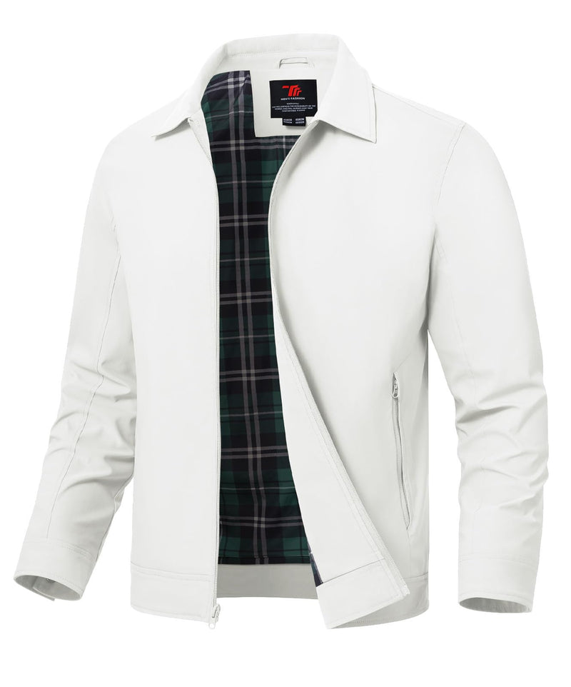 TBMPOY Mens Lightweight Jackets Light Windbreaker Full Zip Casual Work Jacket Golf Business Fall Track Coat with Pockets-37