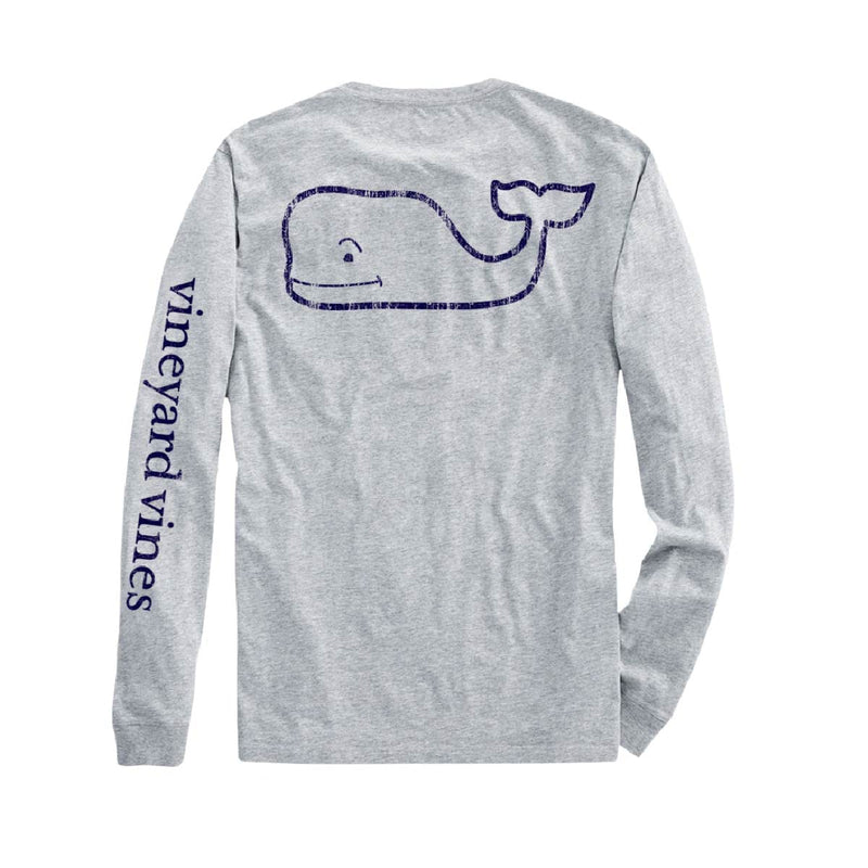 vineyard vines Boys Long Sleeve Vintage Whale Pocket T-Shirt