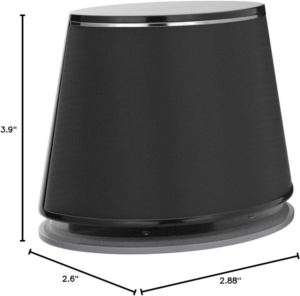 Amazon Basics Stereo 2.0 Speakers for PC or Laptop with Volume Control, 3.5mm Aux Input, USB-Powered, 1 Pair, Black