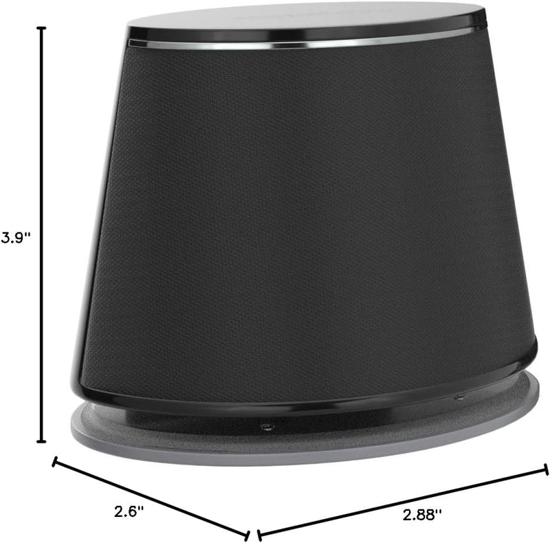 Amazon Basics Stereo 2.0 Speakers for PC or Laptop with Volume Control, 3.5mm Aux Input, USB-Powered, 1 Pair, Black