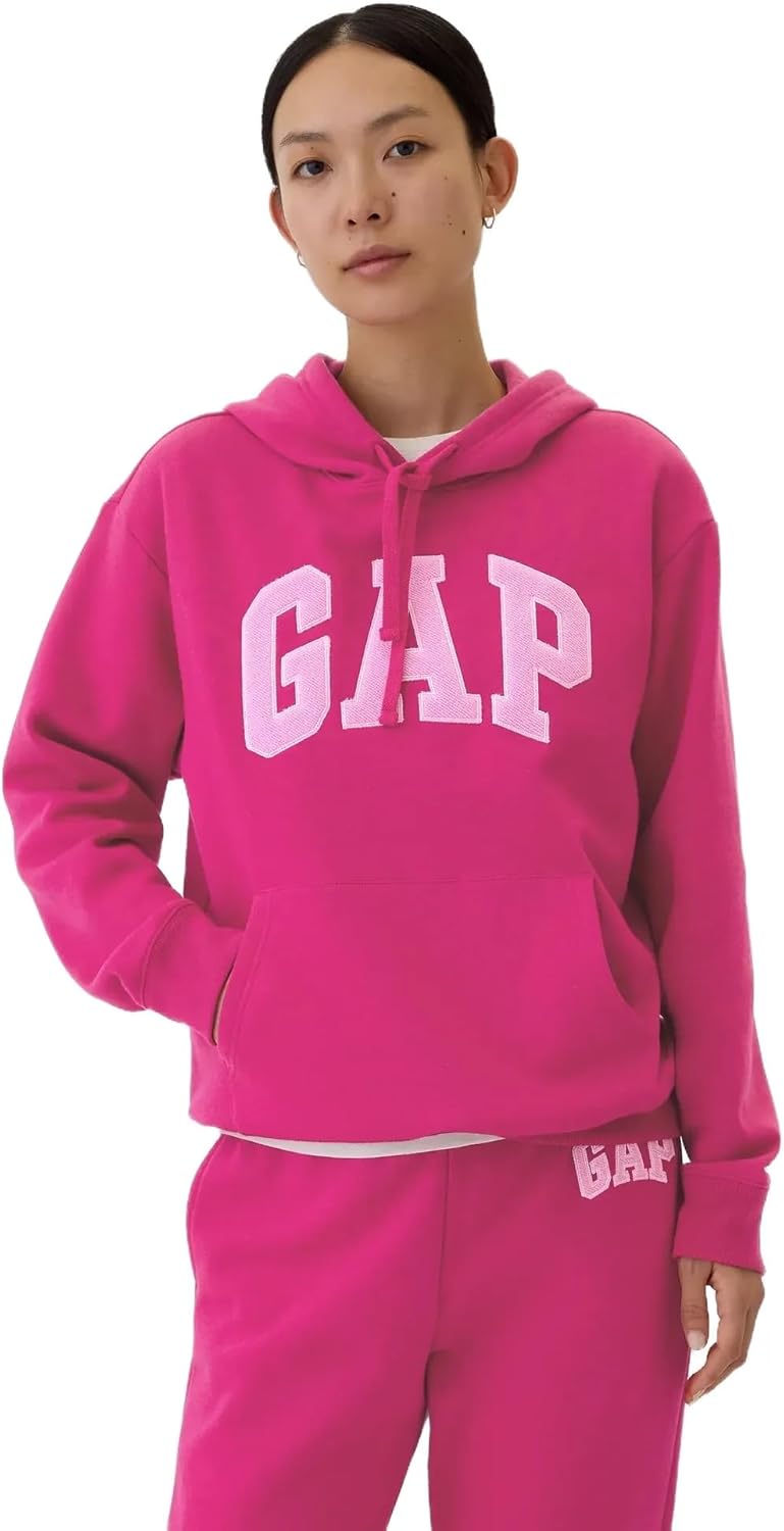 GAP Women's Logo Hoodie Hooded Pull-on Sweatshirt-17