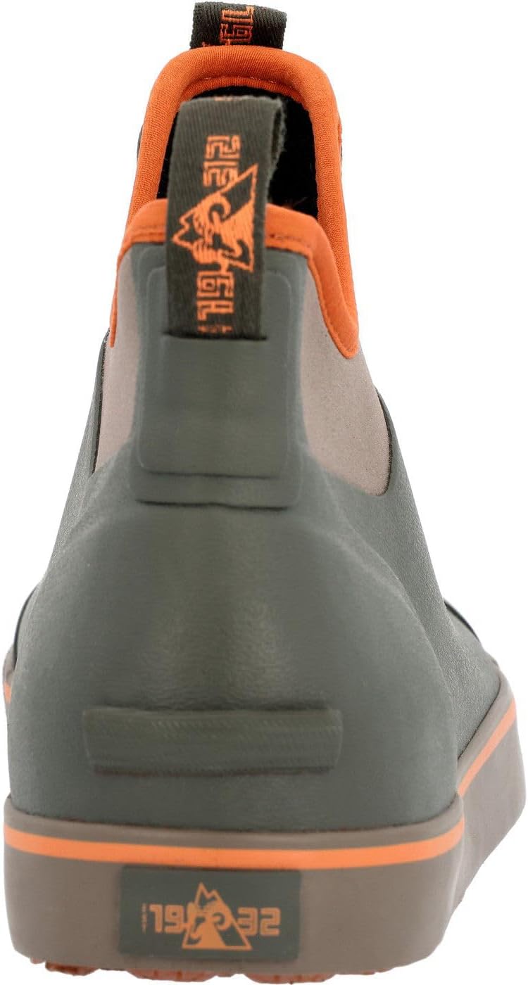 ROCKY Dry-Strike Waterproof Green & Orange Deck Boot