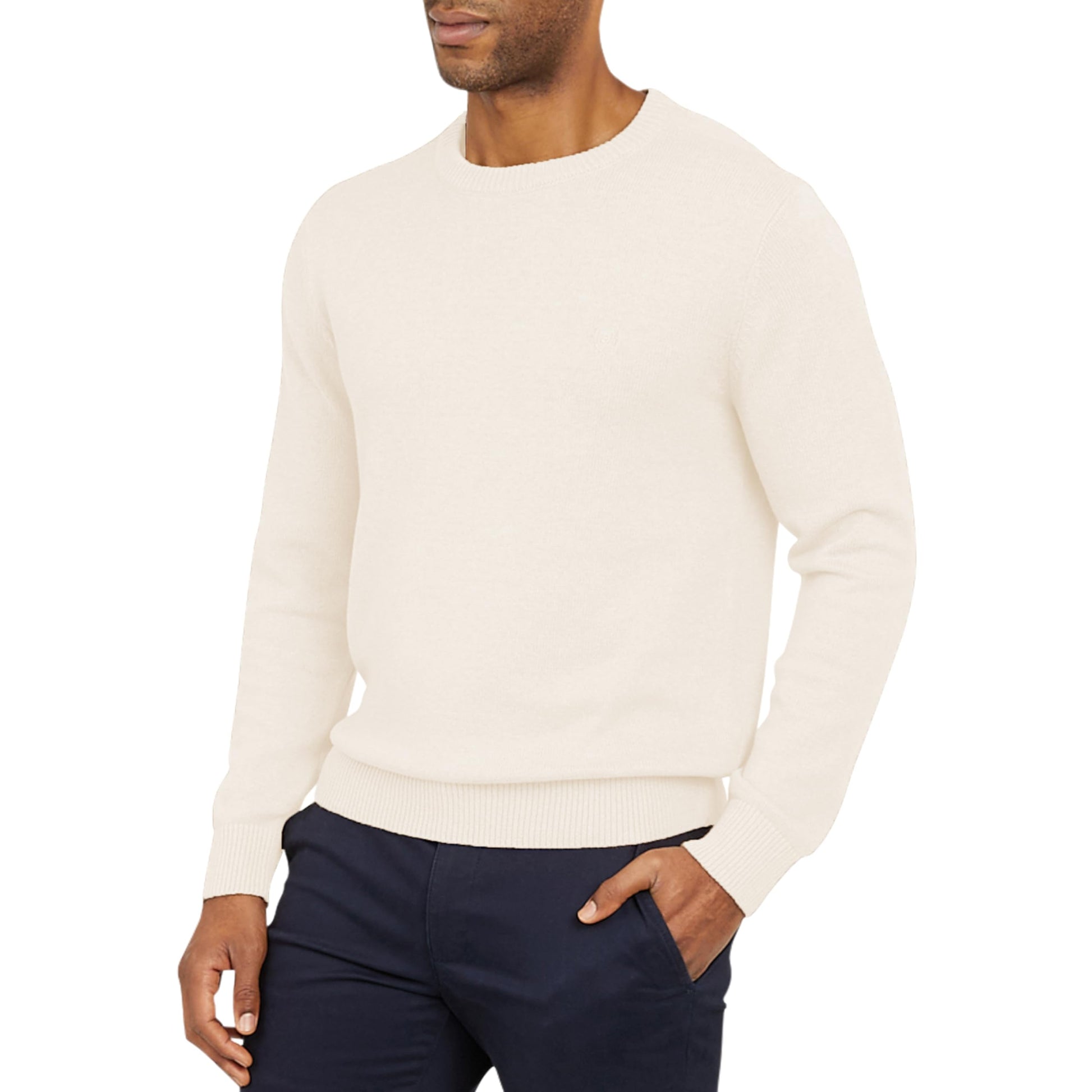 Chaps Men's Classic Fit Long Sleeve Cotton Jersey Midweight Crewneck Sweater (S-XXL)-2