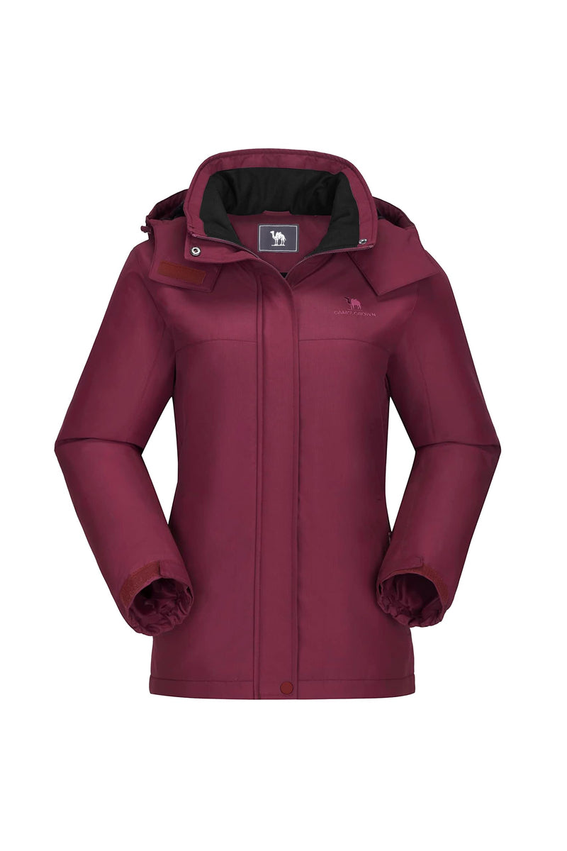 CAMEL CROWN Women's Ski Jacket Winter Snow Coat Warm Fleece Mountain Waterproof Female Jacket Snowboarding jackets-47
