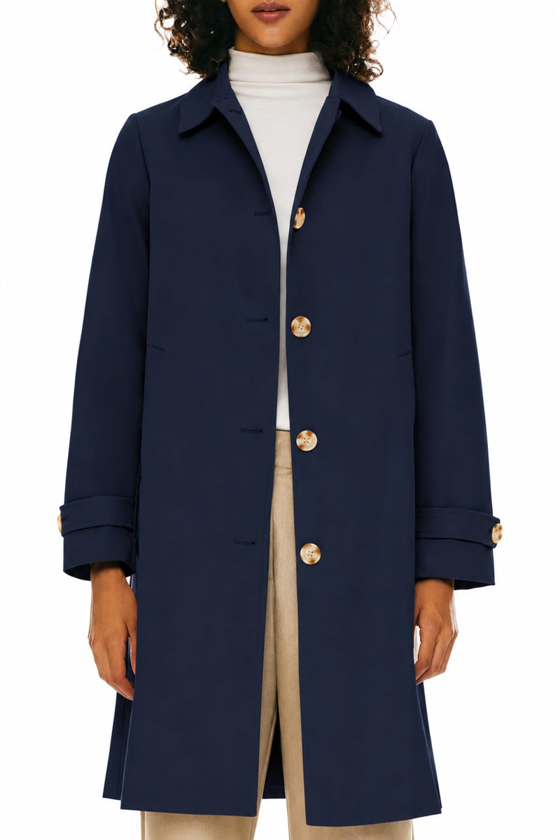 Orolay Women's Single Breasted Trench Coat Mid-Long Classic Lapel
