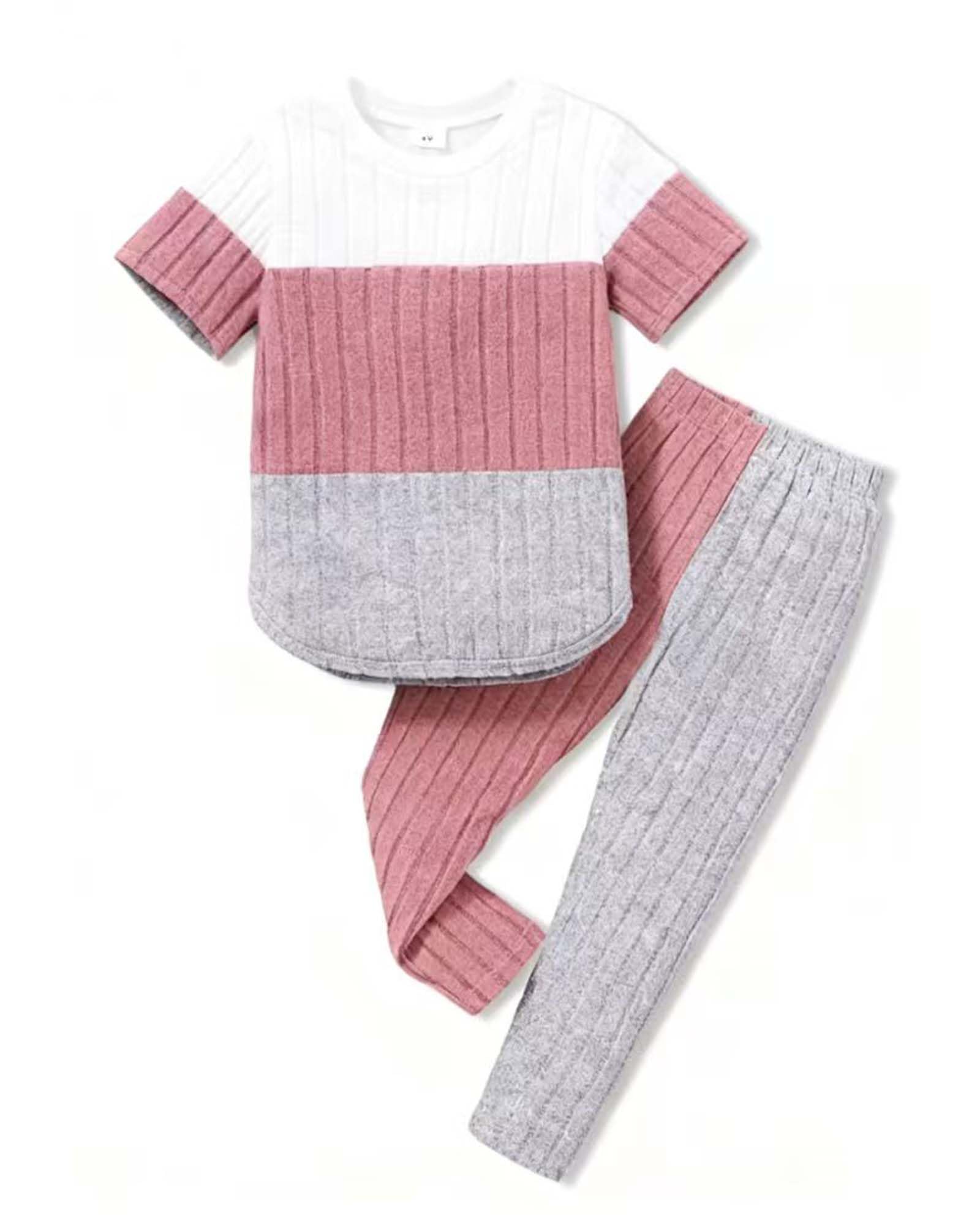 Girls Clothes Fall Girl Outfits 2Pcs Hoodie Pullover Sweatshirt+Pant+Leggings Winter Set for Size 4-8 Years Little Girls-45