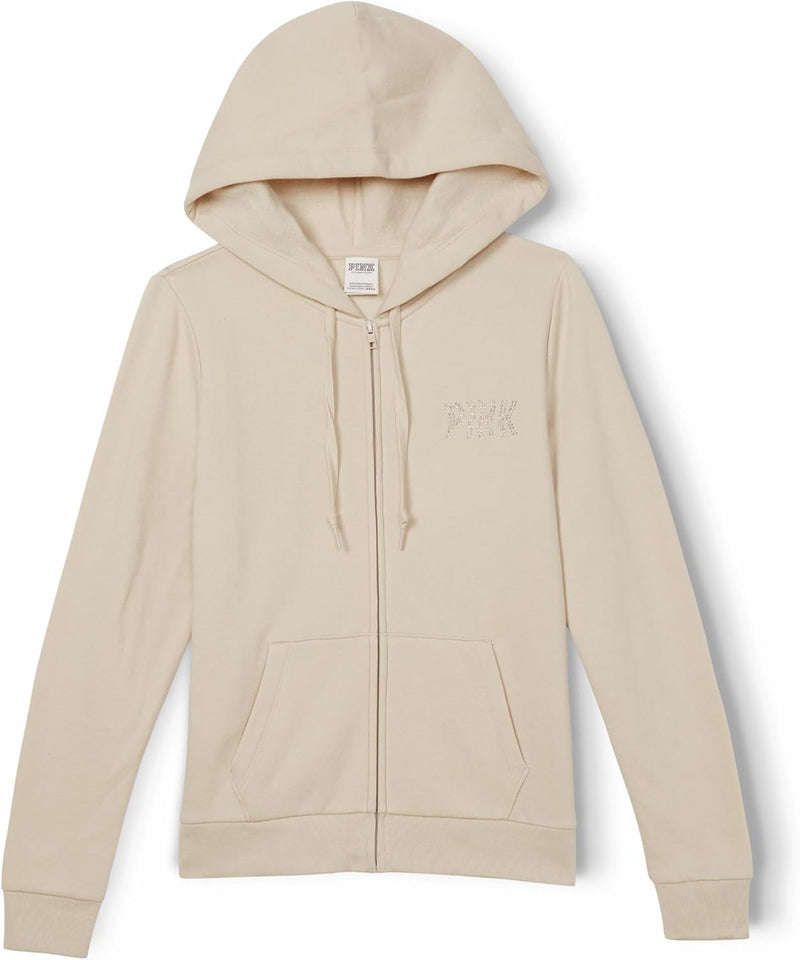 Victoria's Secret Women's PINK Logo Full Zip-up Sweatshirt (XS-XXL)-16