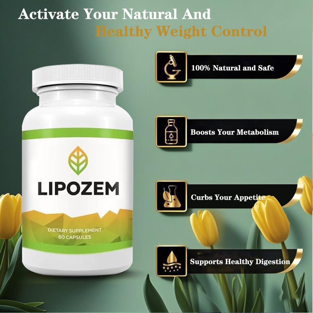 Lipo-zem Capsules - 100% Natural Ingredients, Vegan Non-GMO, Gluten-Free