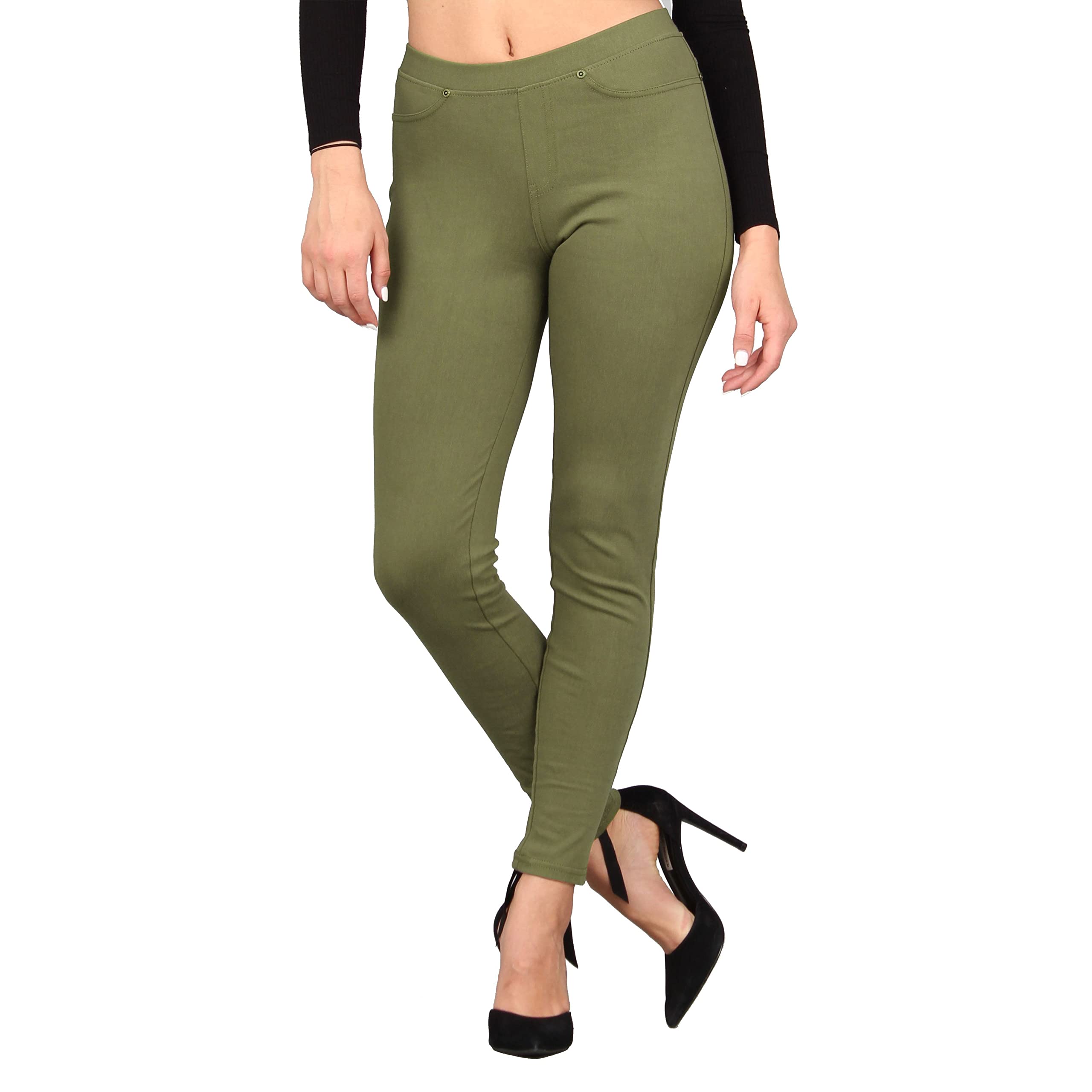 Lildy Women's Denim Jeggings, Stretchable Cotton Blend
