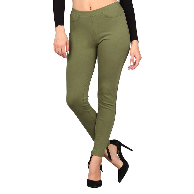 Lildy Women's Denim Jeggings, Stretchable Cotton Blend