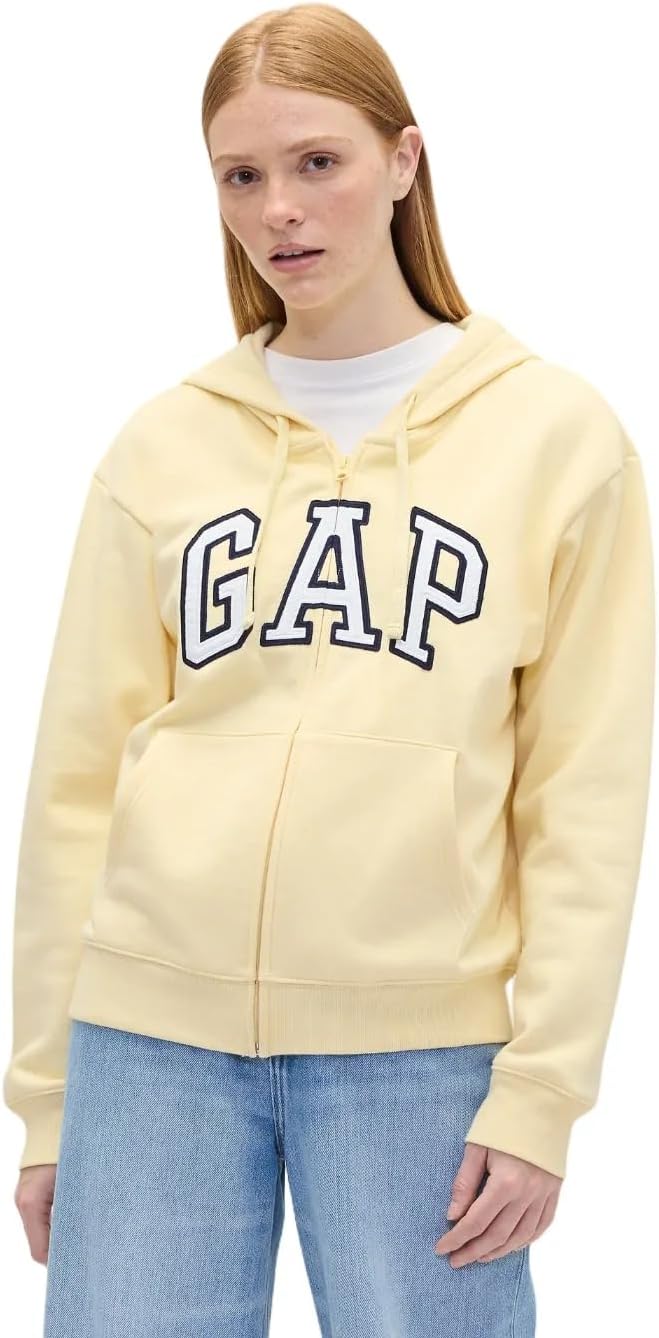 GAP womens Logo Hoodie Hooded Full Zip Sweatshirt-19