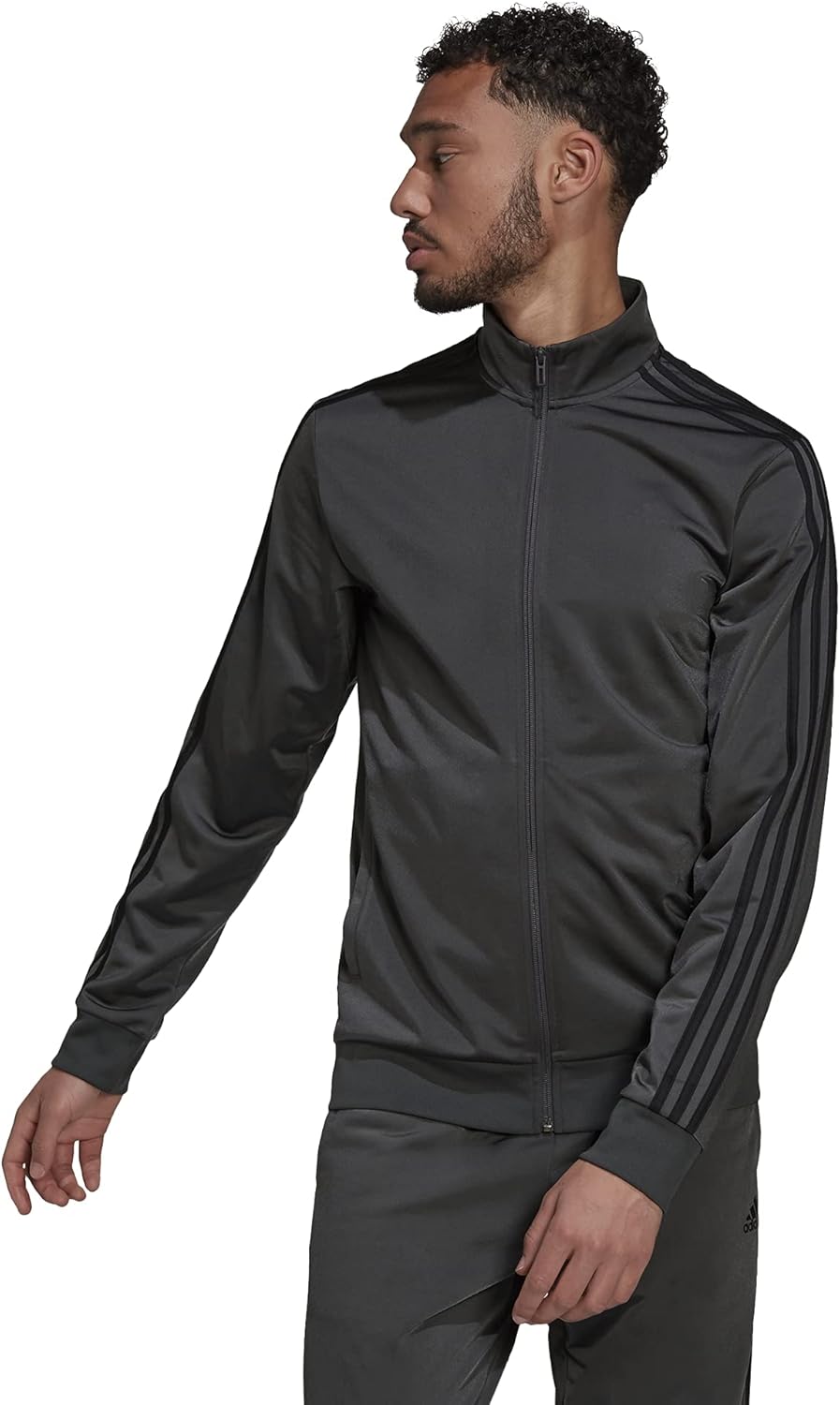 adidas Men's Essentials Warm-up 3-stripes Track Top-27