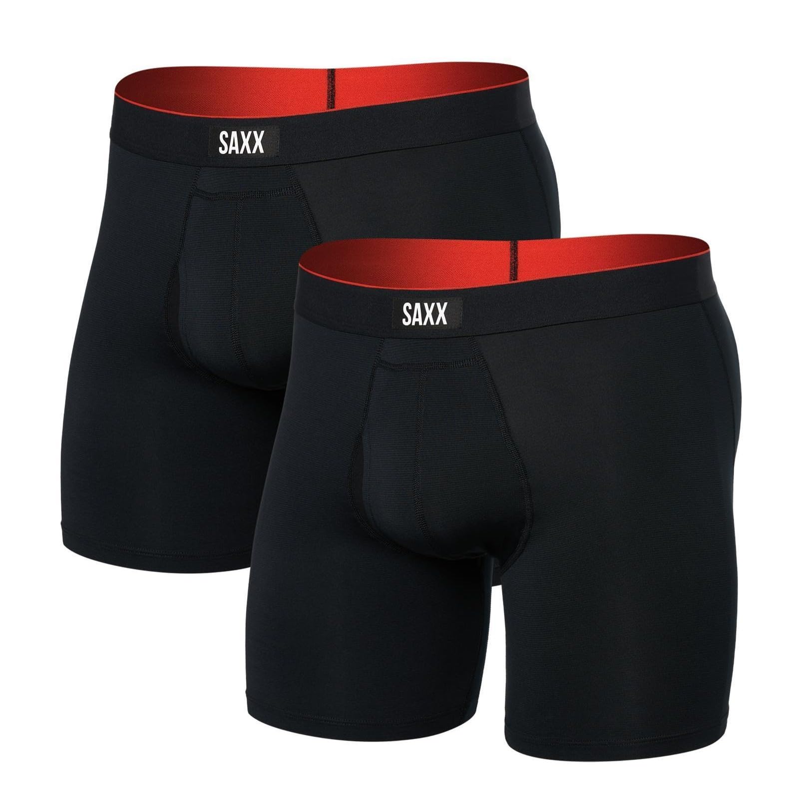 SAXX Underwear Co. Men's Multi-Sport Mesh Boxer Brief Fly 2 Pack-2