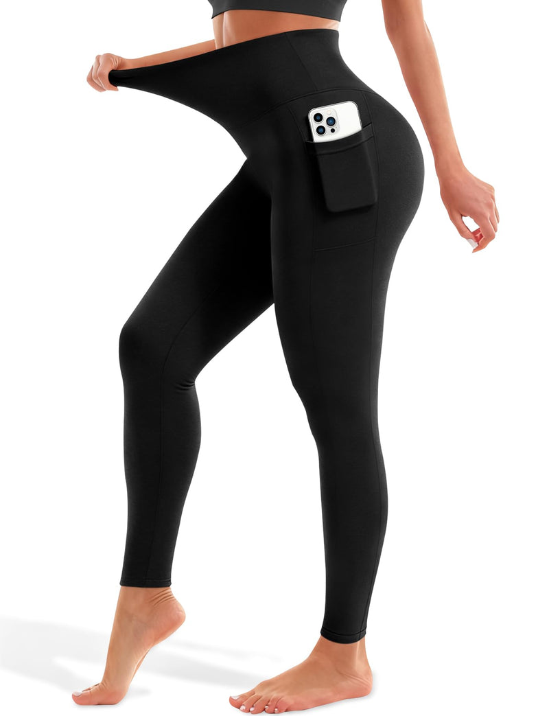 Blue Breath Leggings for Women - High Waisted Yoga Pants Tummy Control Full Length Buttery Soft for Workout Athletic